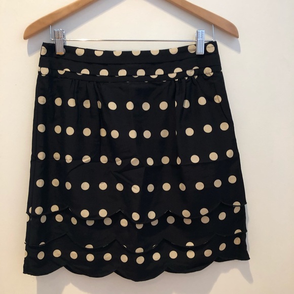 🆕 ANTHROPOLOGIE Floreat BLK w/Taupe Dots Mini 6 - Picture 2 of 5